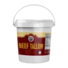 Premium Rendered Beef Tallow Tub 1.5lb -Gourmet Grills 1.5 beef tallow mockup hudson valley e1596558809700