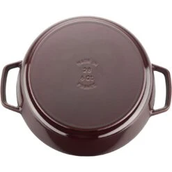Staub Pig Shallow Cocotte Cochon 6 Qt. -Gourmet Grills 11329 87 3