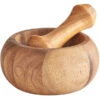 Ironwood 6" Acacia Wood Mortar And Pestle Set -Gourmet Grills 2245815