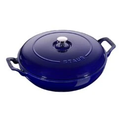 Staub 3.5 Qt. Cast Iron Braiser -Gourmet Grills 40501 982 0 1