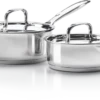 Napoleon Stainless Steel 2-Piece Saucepan Set 70046 -Gourmet Grills 70046 Sauce Pans opt2 side 800px