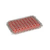 Lodge Silicone & Chainmail Scrubbing Pad, Red -Gourmet Grills ACM10R41