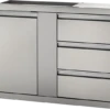 Napoleon 42" X 24" Large Single Door & Triple Drawer BI-4224-1D3DR 2 Napoleon 42" X 24" Large Single Door & Triple Drawer BI-4224-1D3DR -Gourmet Grills BI 4224 1D 3DR Ang Closed 800px