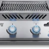 Napoleon Built-in 700 Series Dual Infrared Burner -Gourmet Grills BIB18IR Drop In Prod Str Burner Opn Knobs Lit 800px