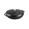 Lodge Blacklock *17* Triple Seasoned Cast Iron 4QT Braiser With Lid -Gourmet Grills BL17BR 4N8A1505