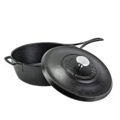Lodge Blacklock *49* 4 Quart Deep Skillet With Lid -Gourmet Grills BL49LDSK 5