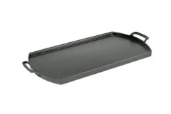Lodge Blacklock *77* 10 X 20 Inch Triple Seasoned Cast Iron Double Burner Griddle -Gourmet Grills BL77DG 9W2A2363