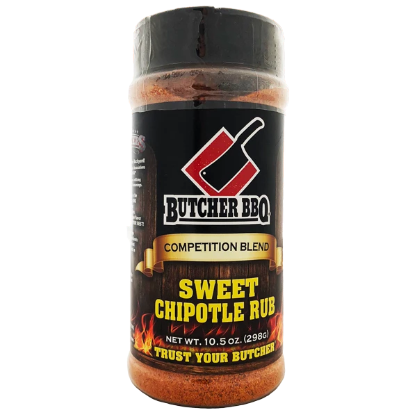 Butcher BBQ Competition Blend Sweet Chipotle Rub 10.5oz. 3 Butcher BBQ Competition Blend Sweet Chipotle Rub 10.5oz.