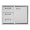 Delta Heat Door + Three Drawer Combo -Gourmet Grills Delta Heat 3022 Door 3 Drawer Combo