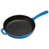 Lodge Enamel 11 Inch Blue Skillet, Interior Matte Black Enamel -Gourmet Grills EC11S33 L