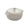 Lodge 6 Quart Enameled White Dutch Oven, Oyster -Gourmet Grills EC6D13 L