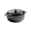 Lodge 6 Quart Enameled Dutch Oven, Midnight Chrome 1 Lodge 6 Quart Enameled Dutch Oven, Midnight Chrome -Gourmet Grills EC6D18