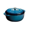 Lodge 7.5 Quart Enameled Dutch Oven, Blue 1 Lodge 7.5 Quart Enameled Dutch Oven, Blue -Gourmet Grills EC7D33 L