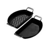 Kamado Joe Karbon Steel Half-Moon Pan Set 2 Kamado Joe Karbon Steel Half-Moon Pan Set -Gourmet Grills KJ15124822 01 Studio No Shadow
