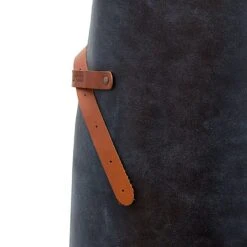 Xapron Kansas Leather Apron -Gourmet Grills Kansas Blue Zoom