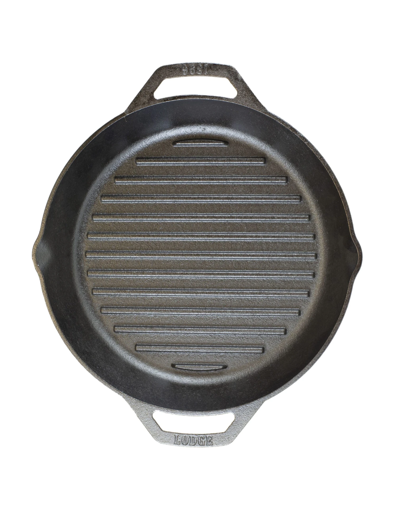 Lodge 12" Dual Handle Cast Iron Grill Pan 4 Lodge 12" Dual Handle Cast Iron Grill Pan - Image 2