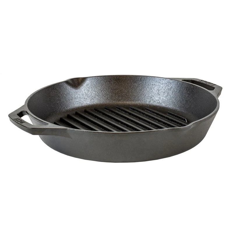 Lodge 12" Dual Handle Cast Iron Grill Pan 3 Lodge 12" Dual Handle Cast Iron Grill Pan