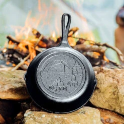 Lodge Wanderlust 8 Inch Cast Iron Tent Skillet -Gourmet Grills L5SKWND 800x800 2