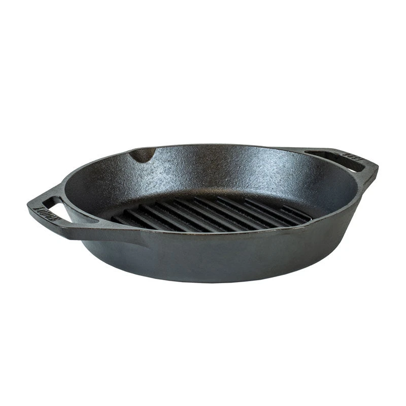 Lodge 10.25 Inch Cast Iron Dual Handle Grill Pan 3 Lodge 10.25 Inch Cast Iron Dual Handle Grill Pan