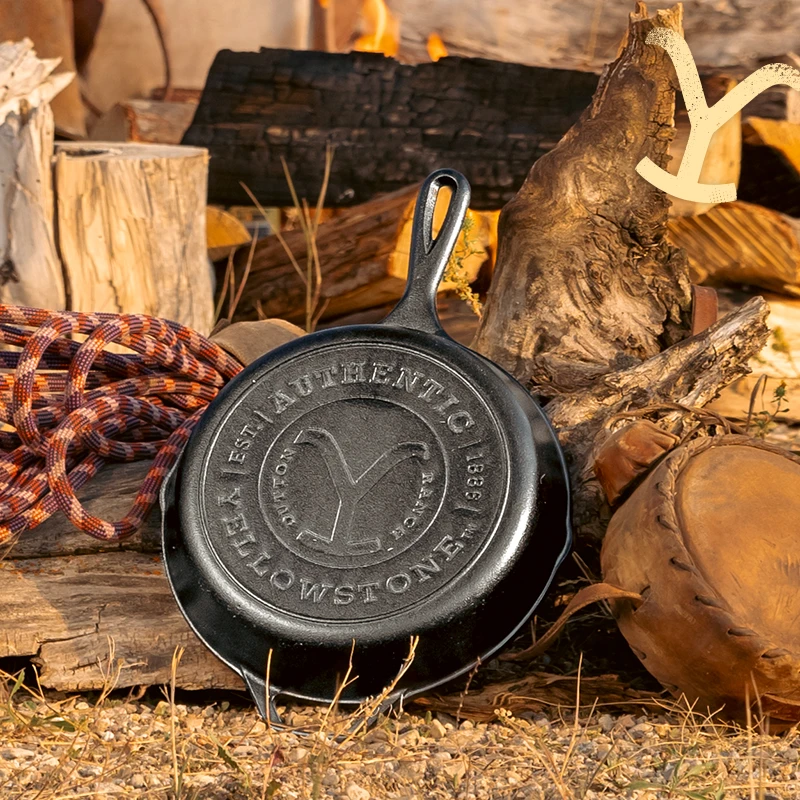 Lodge Yellowstone™ 10.25 Inch Cast Iron Authentic Y Skillet 4 Lodge Yellowstone™ 10.25 Inch Cast Iron Authentic Y Skillet - Image 2