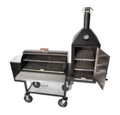 Maverick 1250 Pellet Grill W/ Upright Smoke Box -Gourmet Grills Pellet Grill W Upright 3 800x763 1