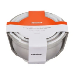 Le Creuset Stainless Steel Mixing Bowls With Lids, Set Of 3 -Gourmet Grills RS18025 220813 LCP ex4308 lpr