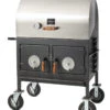 Adjustable Charcoal Grill -Gourmet Grills Roll Top Charcoal No Shelf