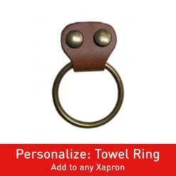 Xapron Kansas Leather Apron -Gourmet Grills Towel Ring