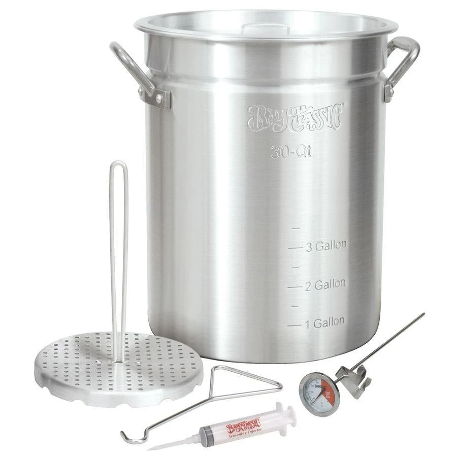 Bayou Classic 30 Quart Aluminum Turkey Fryer Pot 3 Bayou Classic 30 Quart Aluminum Turkey Fryer Pot