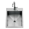 Delta Heat 15" Drop-in Sink 1 Delta Heat 15" Drop-in Sink -Gourmet Grills dhos15