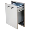 18" Delta Heat Tall Trash Drawer (Single Or Double) 1 18" Delta Heat Tall Trash Drawer (Single Or Double) -Gourmet Grills dhtd18t b
