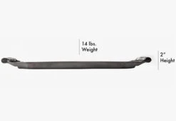 Finex Cast Iron Double Burner Griddle -Gourmet Grills dimensions griddle 18 side