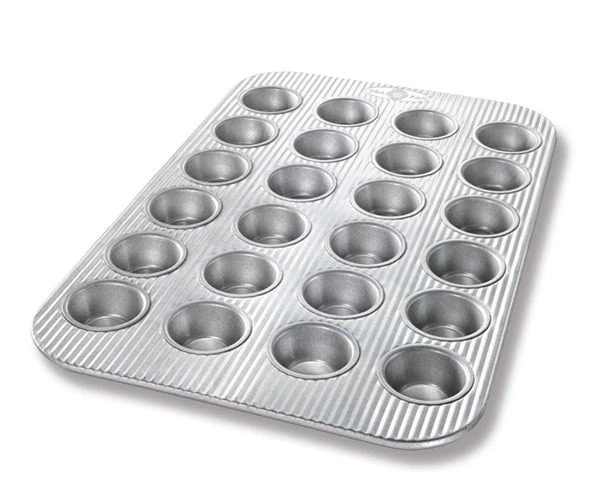 USA PAN 24 Cup Mini Muffin Pan 3 USA PAN 24 Cup Mini Muffin Pan