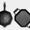 Finex – 12" Grill & Sear Set -Gourmet Grills gallery finex 12 cast iron skillet grill pan