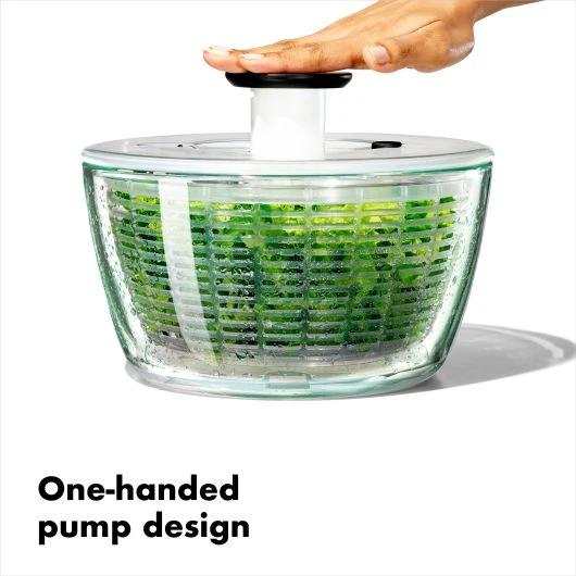 OXO Glass Salad Spinner 4 OXO Glass Salad Spinner - Image 2