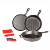 Lodge Essentials 6-Piece Cast Iron Pan Set 2 Lodge Essentials 6-Piece Cast Iron Pan Set -Gourmet Grills lodge2