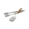 Outset Jackson Acacia Wood Grill Spatula & Locking Tongs Set 2 Outset Jackson Acacia Wood Grill Spatula & Locking Tongs Set -Gourmet Grills outset grilling sets qj40 64 1000