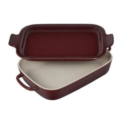 Le Creuset Rectangular Dish W/ Platter Lid -Gourmet Grills pg2015 13949 5