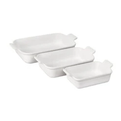 Le Creuset Heritage 3-Piece Rectangular Baking Dish Set 14 Le Creuset Heritage 3-Piece Rectangular Baking Dish Set -Gourmet Grills pg7942 0316
