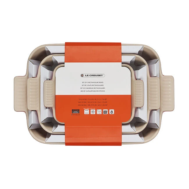 Le Creuset Heritage 3-Piece Rectangular Baking Dish Set 10 Le Creuset Heritage 3-Piece Rectangular Baking Dish Set - Image 8