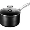 Le Creuset Toughened Nonstick PRO Saucepan W/Glass Lid 1 Le Creuset Toughened Nonstick PRO Saucepan W/Glass Lid -Gourmet Grills rs6468 saucepan angle 16 lecreuset tns