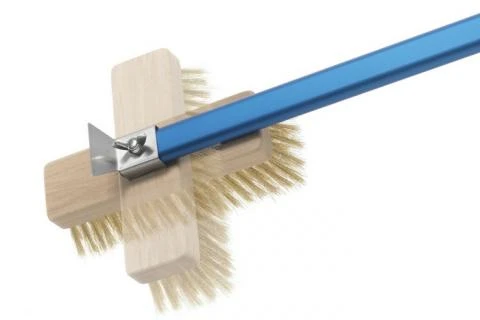 GI Metal 47" Oven Brush W/ Rotating Brass Bristle Head 4 GI Metal 47" Oven Brush W/ Rotating Brass Bristle Head - Image 2