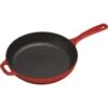 Lodge Enamel 11 Inch Red Skillet, Interior Matte Black Enamel 1 Lodge Enamel 11 Inch Red Skillet, Interior Matte Black Enamel -Gourmet Grills super zoom